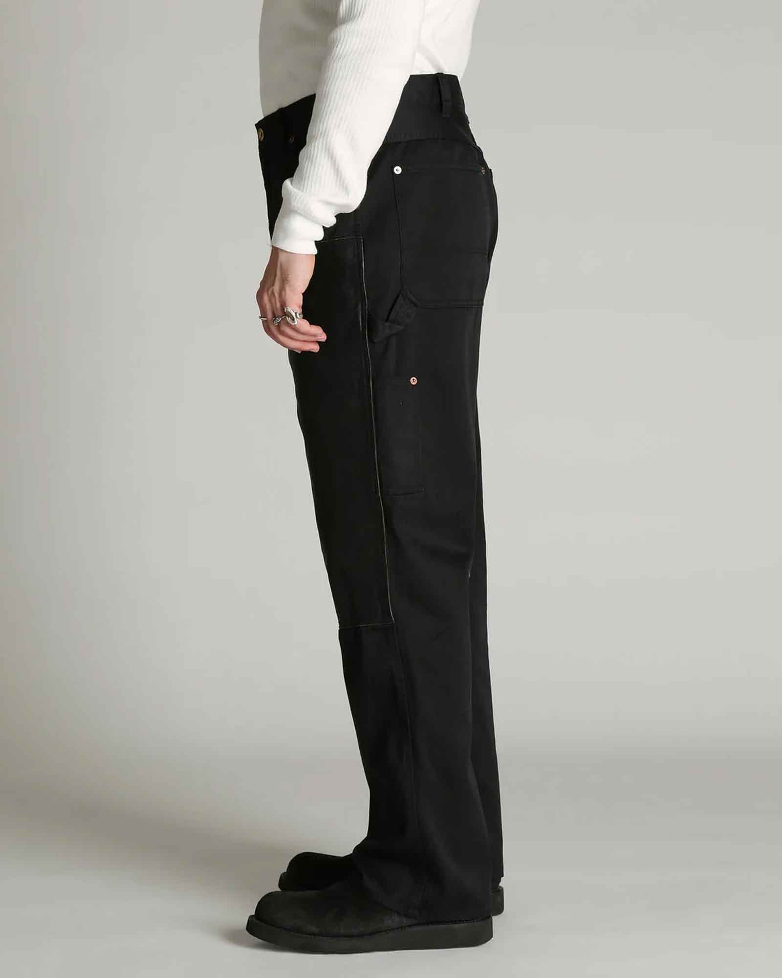 Schott・ショット - その他パンツ LEATHER COMB. DOUBLE KNEE PANTS / BLACK
