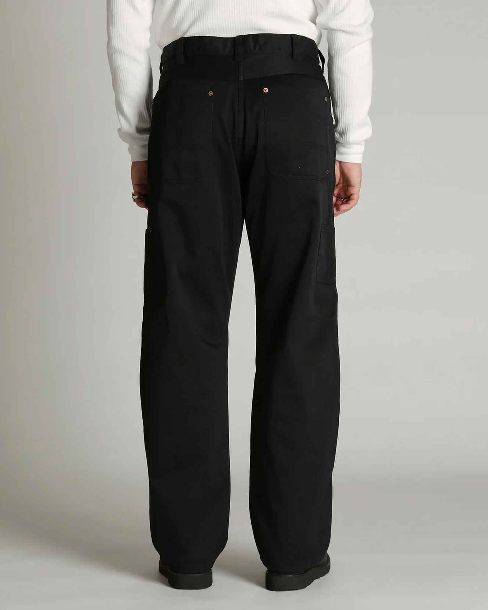 Schott・ショット - その他パンツ LEATHER COMB. DOUBLE KNEE PANTS / BLACK