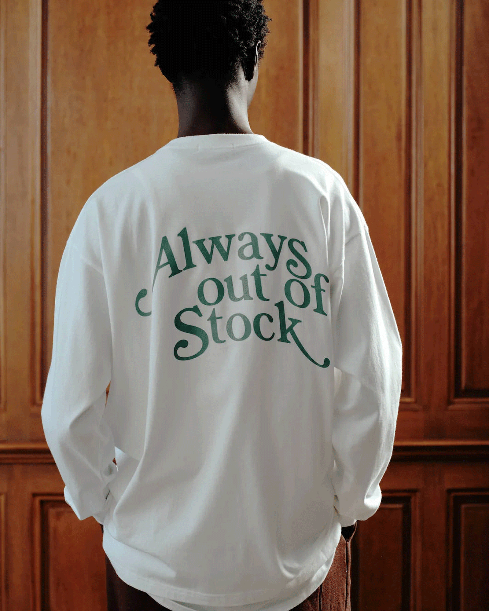 ALWAYS OUT OF STOCK・オールウェイズ アウト オブ ストック - L/S Tシャツ PLAY LOGO L/S TEE / WHITE