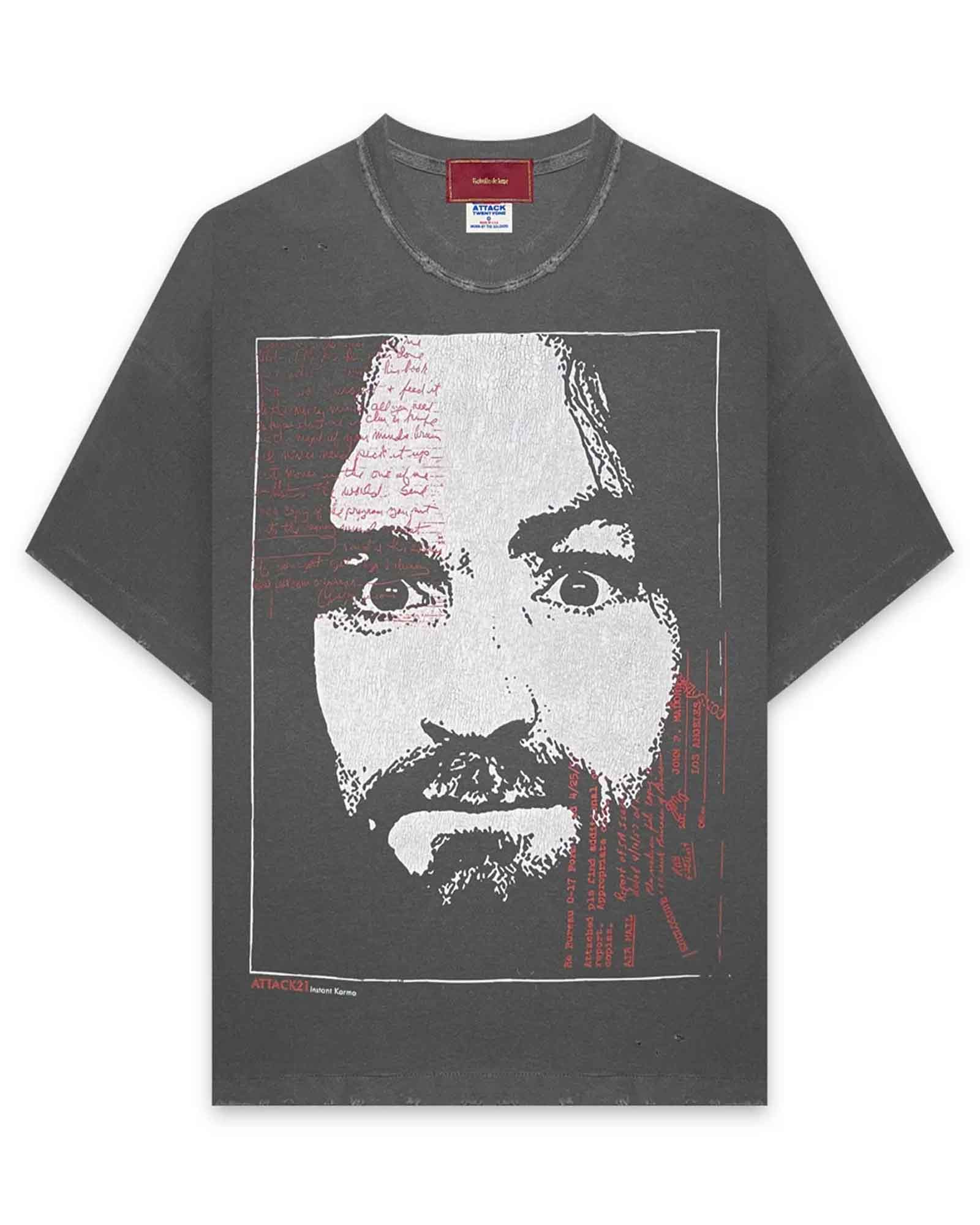Rebelle de luxe・ルベルドゥリュクス - Tシャツ・カットソー RDL×ATTUCK21 S/S C.MANSON TEE / BLACK