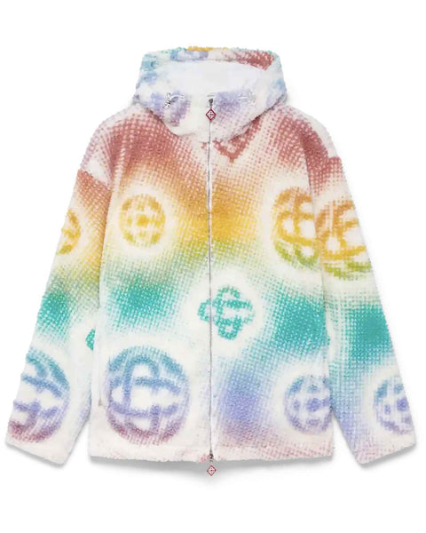 Casablanca ジャケット CASABLANCA (カサブランカ) SS26 HALFTONE MONOGRAM FLEECE JACKET
