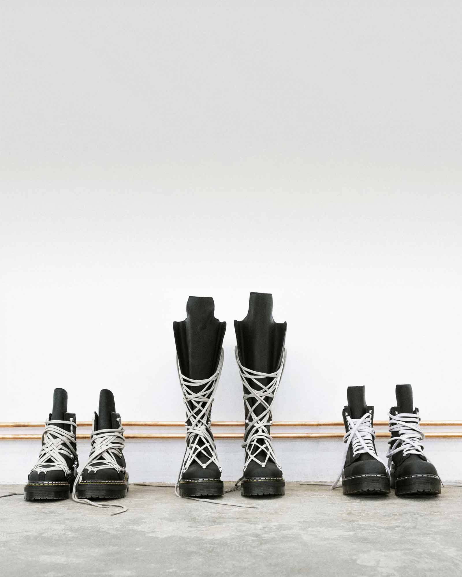 RICK OWENS・rick owens -  1B60 QUAD SOLE PENTALACE BOOT / BLACK