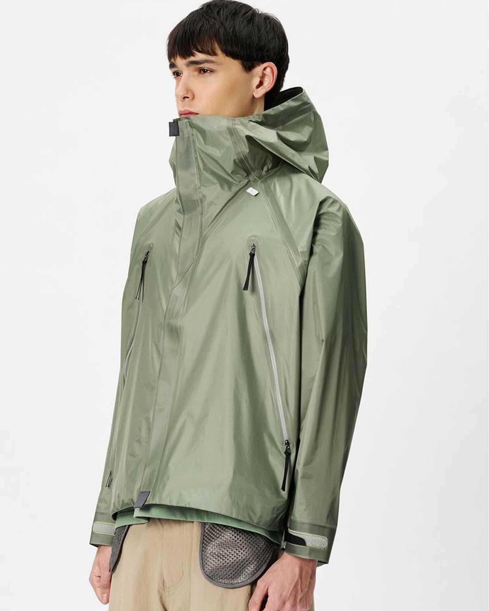 Goldwin 0・ゴールドウイン ゼロ - ナイロンジャケット 3L TRIANGULUM JACKET / BLACK IRON