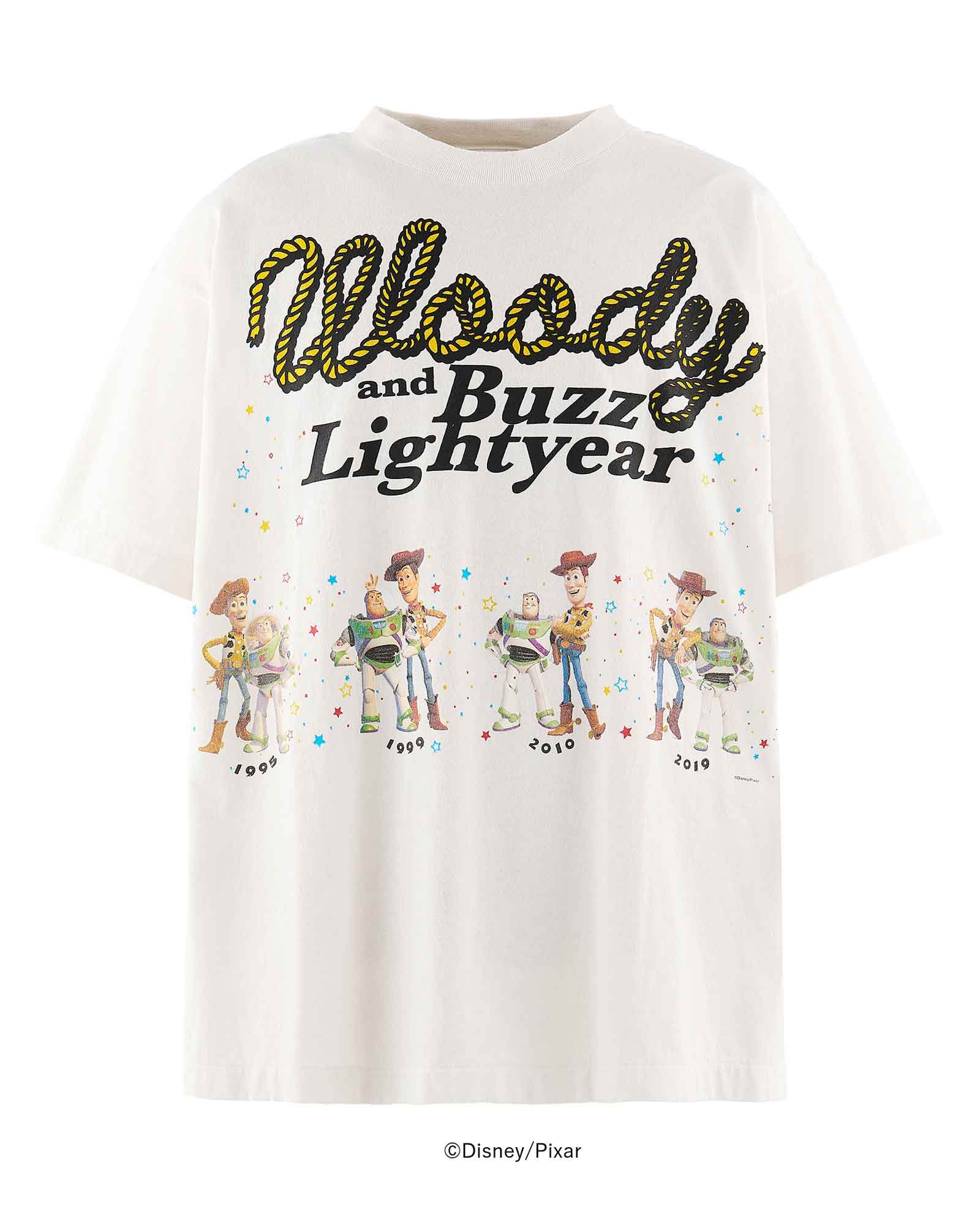 ©SAINT M××××××・セントマイケル - Tシャツ・カットソー PIXAR_SS T-SHIRT/WOODY & BUZZ / WHITE