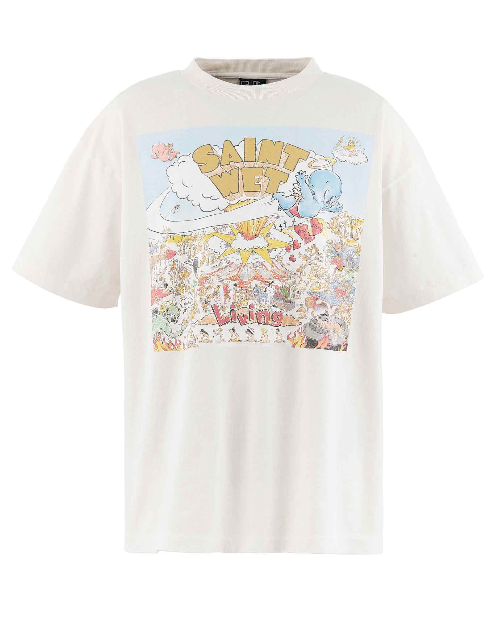 SS T-SHIRT/SAINT WET / WHITE
