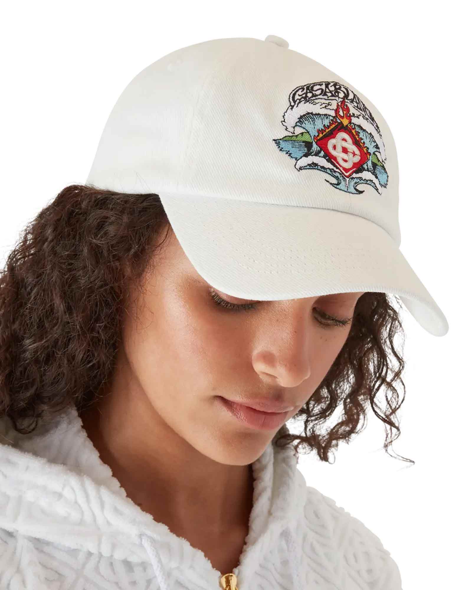 CASABLANCA・カサブランカ - キャップ WAVES CAP / WHITE