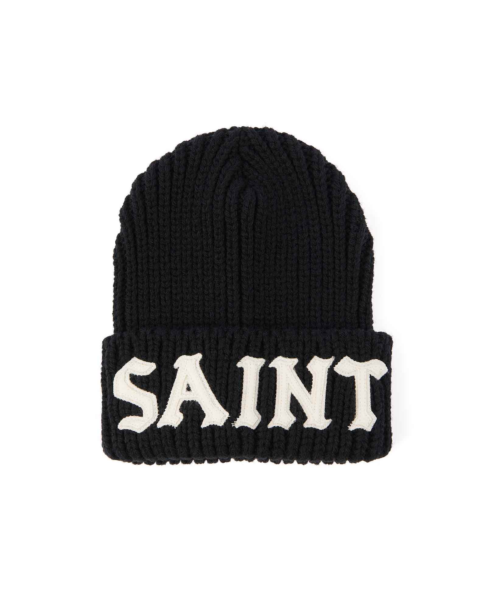 ©SAINT M××××××・セントマイケル - ニットキャップ・ビーニー KNIT CAP/SAINT / BLACK