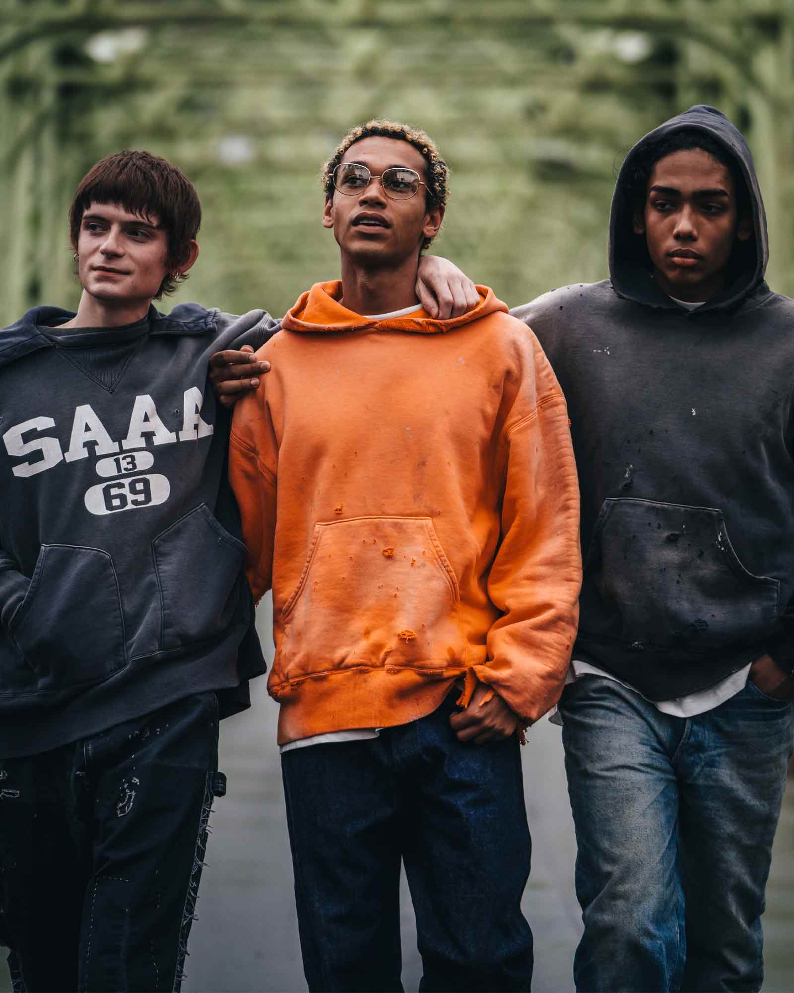 ©SAINT M××××××・セントマイケル - パーカー・フーディ BB_DBL FACE HOODIE/SAINT / ORANGE