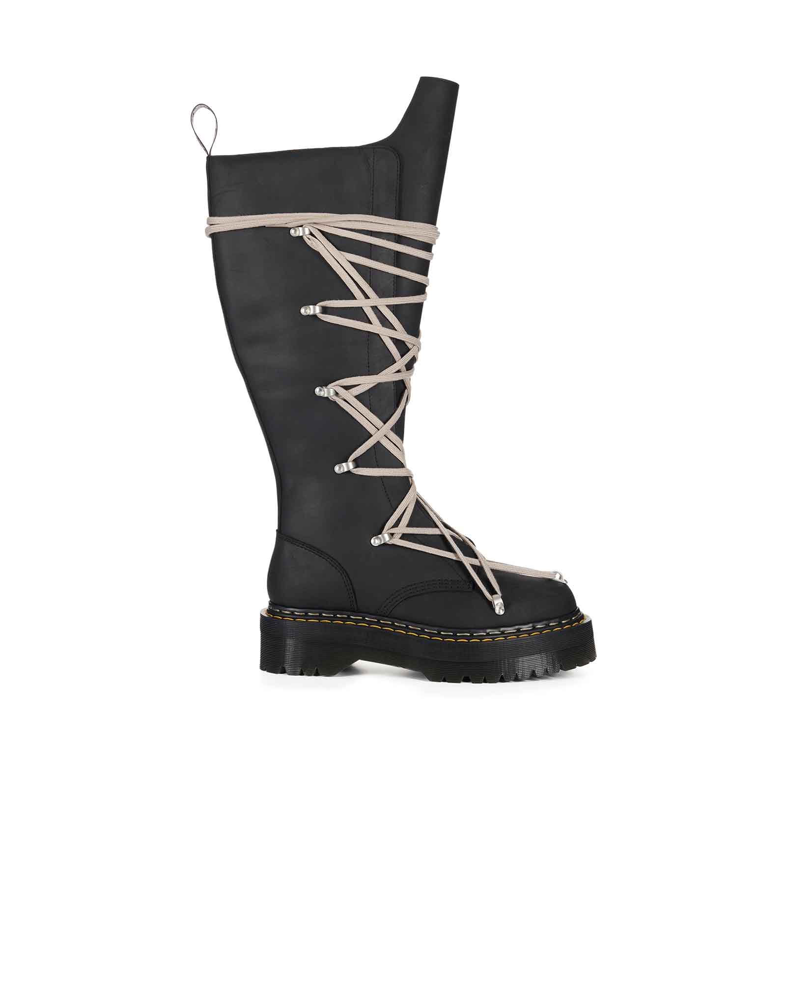 RICK OWENS・リック オウエンス - ブーツ 1B60 QUAD SOLE PENTALACE BOOT / BLACK