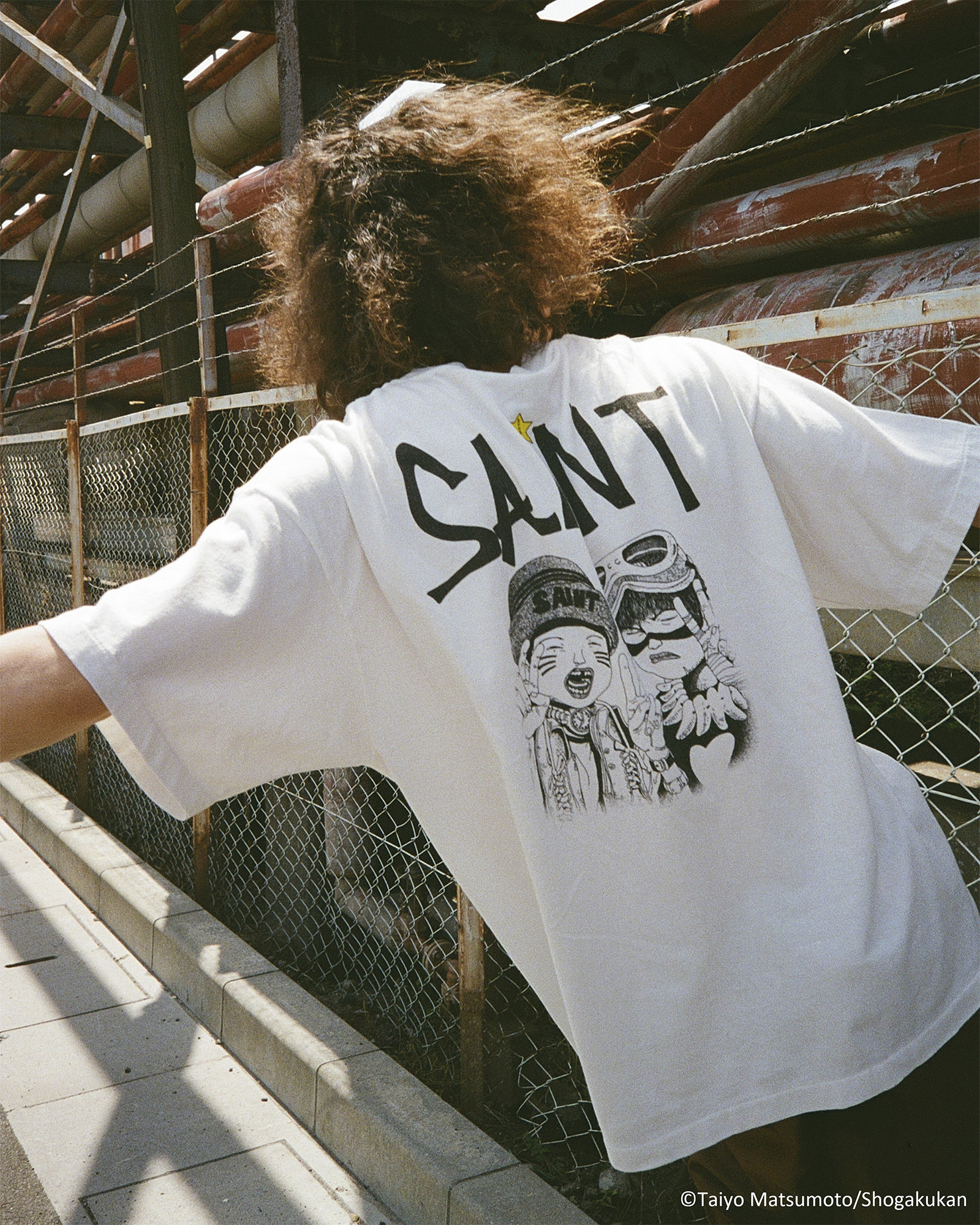 ©SAINT M××××××・セントマイケル - Tシャツ・カットソー 鉄コン筋クリート_SS T-SHIRT/SHIRO / WHITE