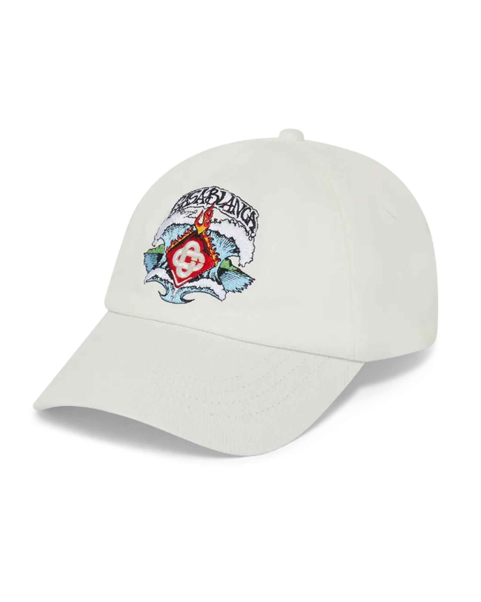 CASABLANCA・カサブランカ - キャップ WAVES CAP / WHITE