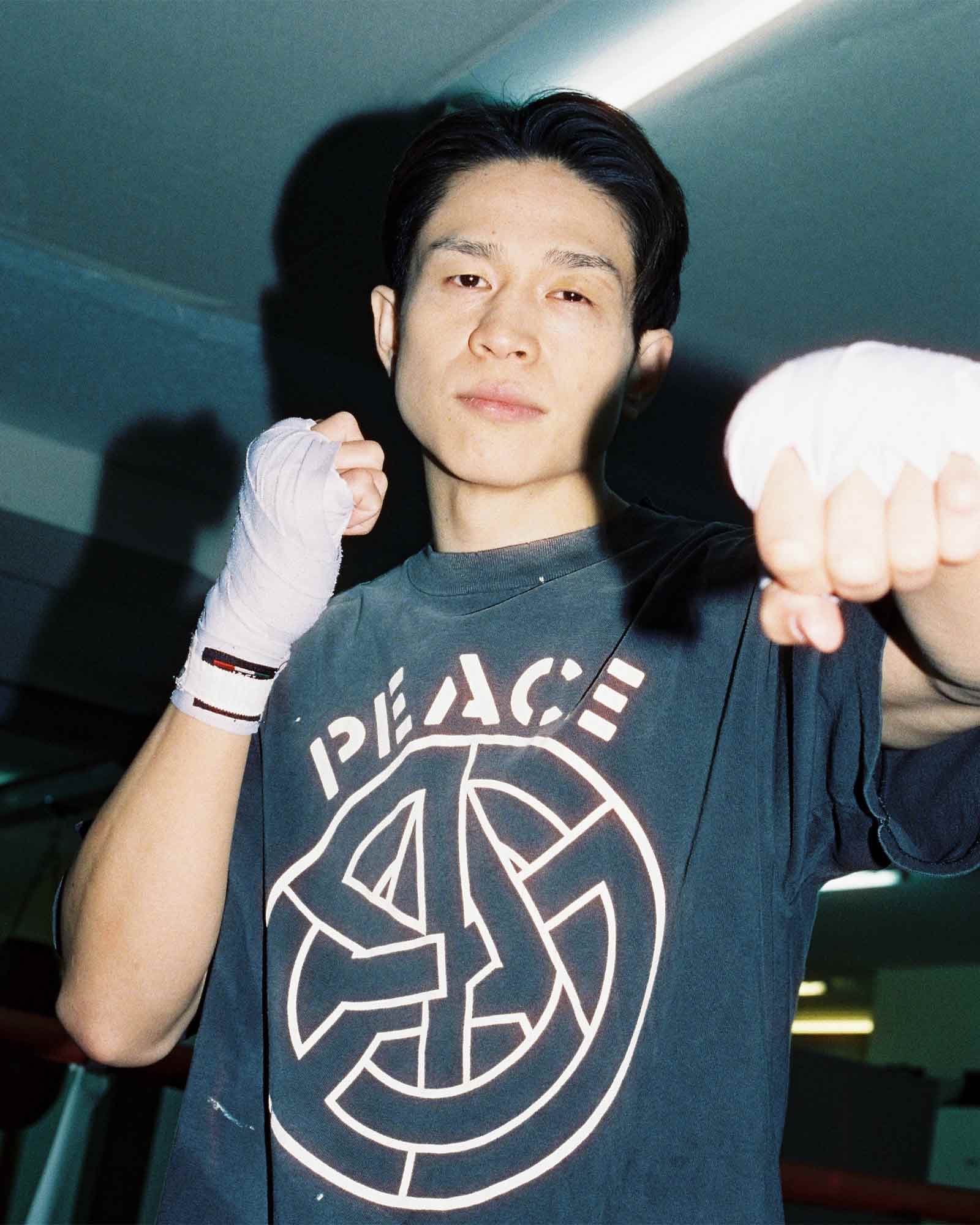 ©SAINT M××××××・セントマイケル - Tシャツ・カットソー BKM_SS T-SHIRT/PEACE / BLACK