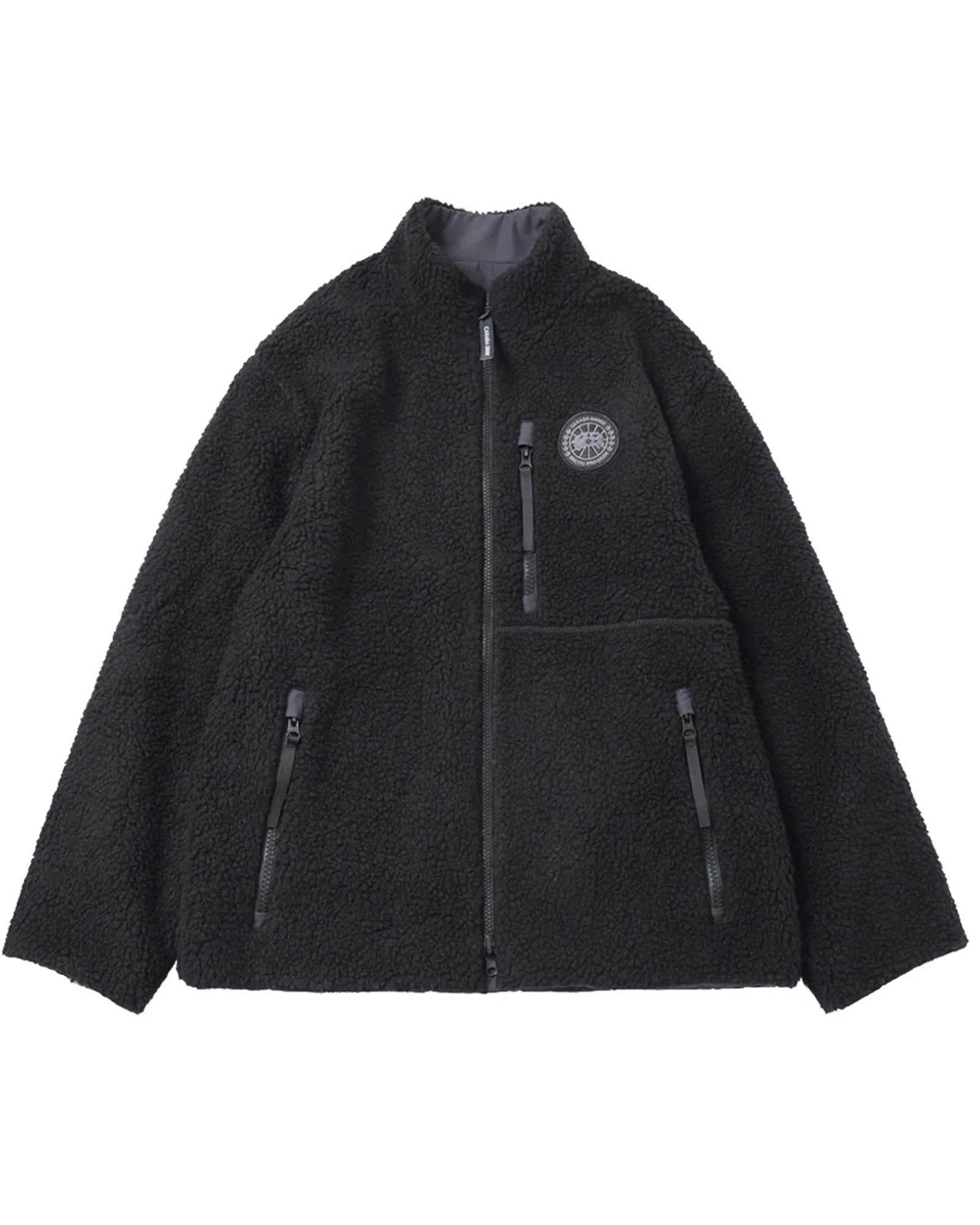 CANADA GOOSE・カナダグース - ダウンジャケット 2463MBA KINROSS REVERSIBLE FLEECE JACKETS BLACK LABEL FUSION / BLACK