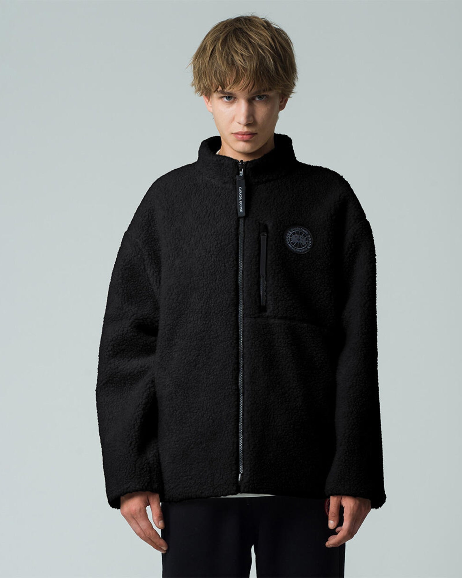 CANADA GOOSE・カナダグース - ダウンジャケット 2463MBA KINROSS REVERSIBLE FLEECE JACKETS BLACK LABEL FUSION / BLACK
