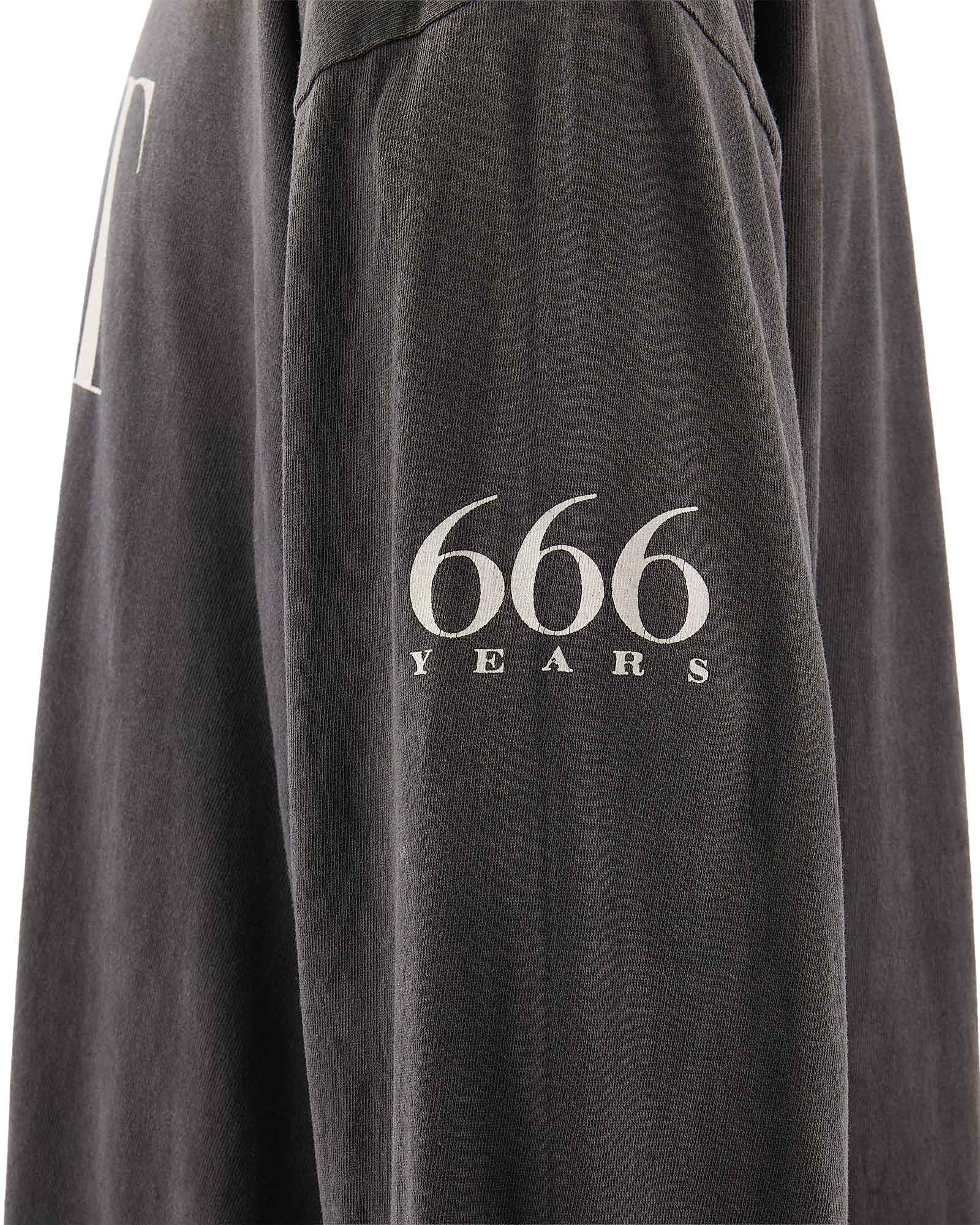 ©SAINT M××××××・圣迈克尔 -  LS T-SHIRT/SAINT 666 / BLACK