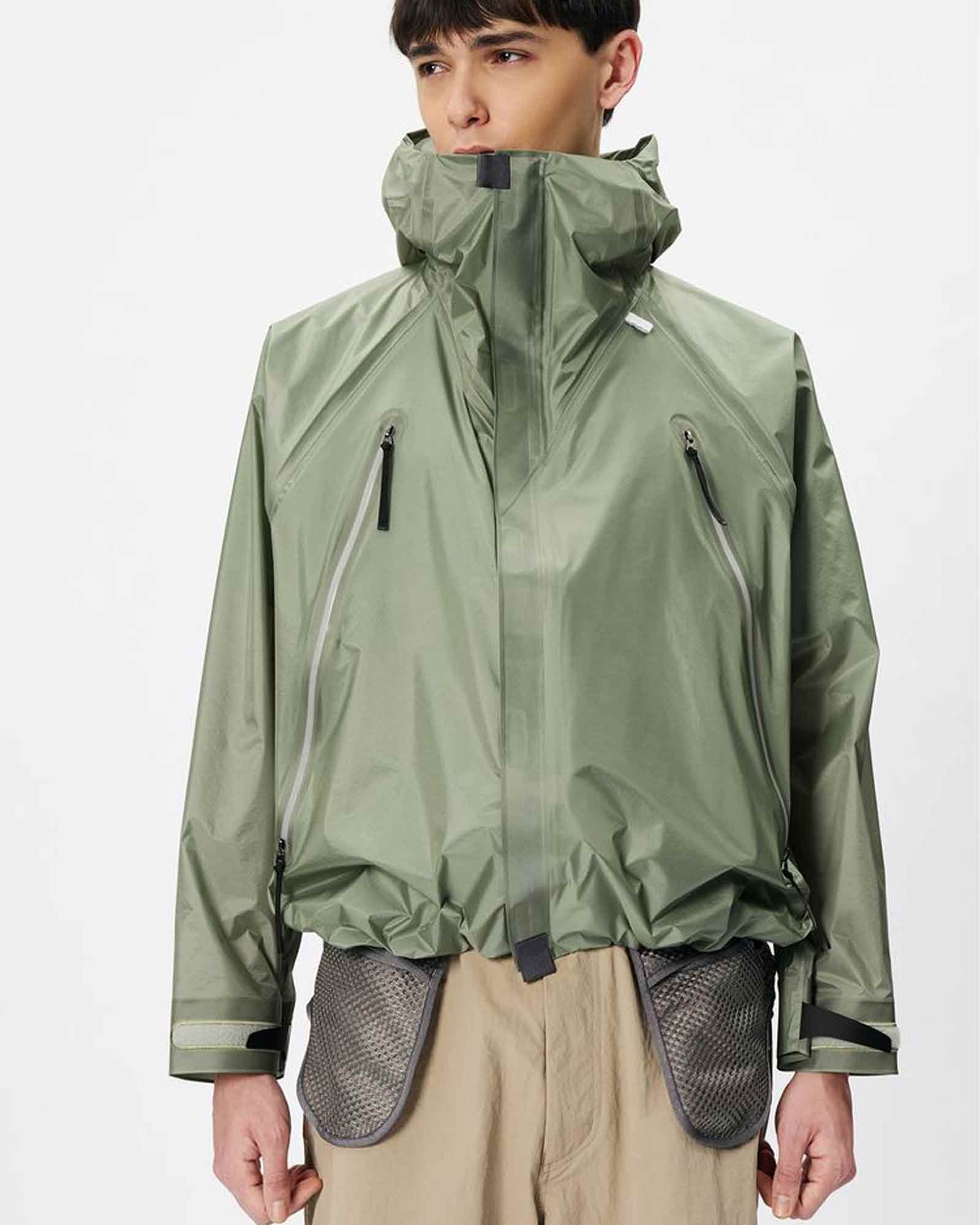 Goldwin 0・ゴールドウイン ゼロ - ナイロンジャケット 3L TRIANGULUM JACKET / BLACK IRON