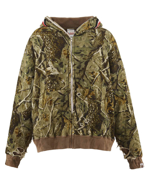 SAINT M×××××× (セントマイケル) AW25 BAPE_ZIP HOODIE/SAHARK / CAMO