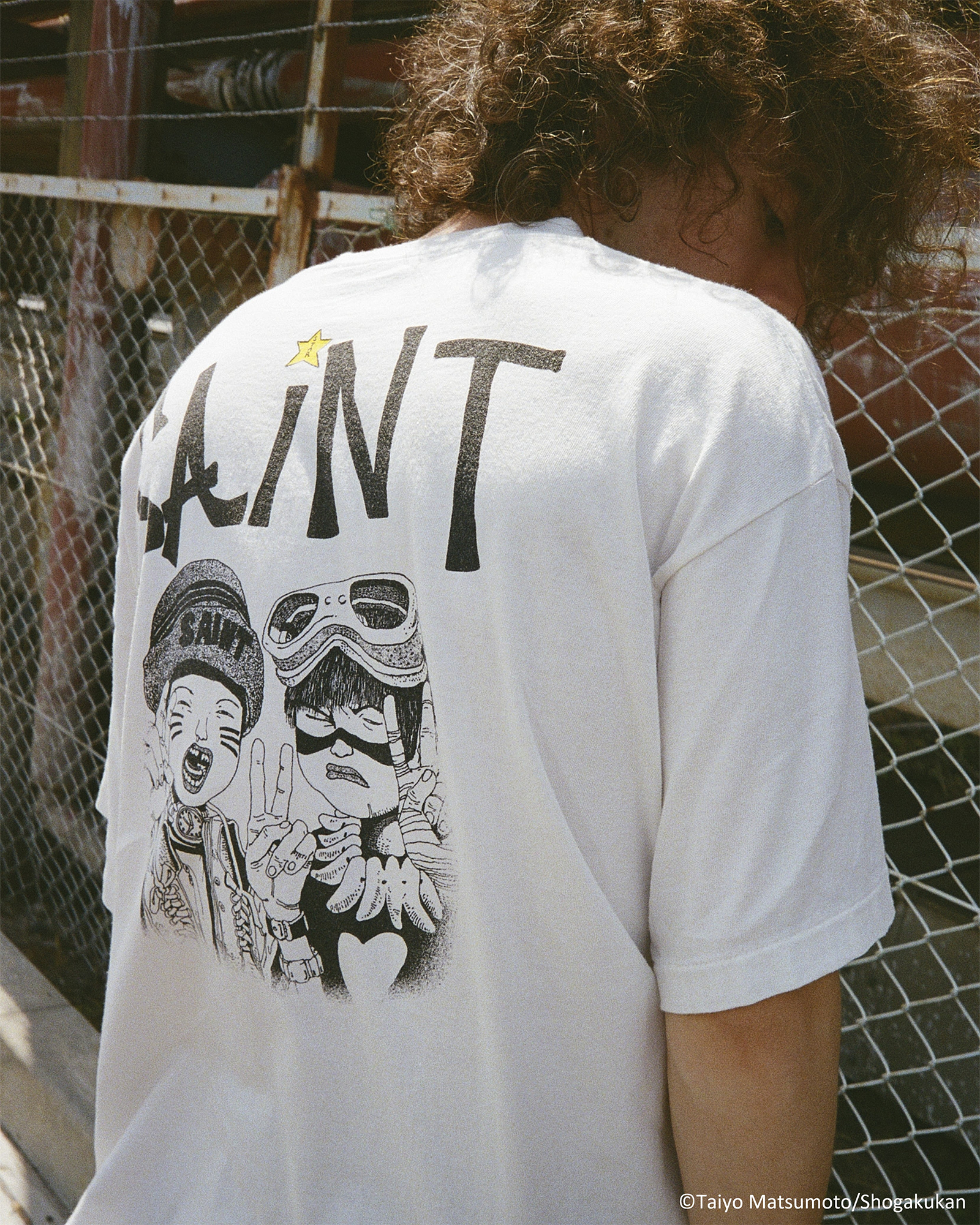 ©SAINT M××××××・セントマイケル - Tシャツ・カットソー 鉄コン筋クリート_SS T-SHIRT/SHIRO / WHITE