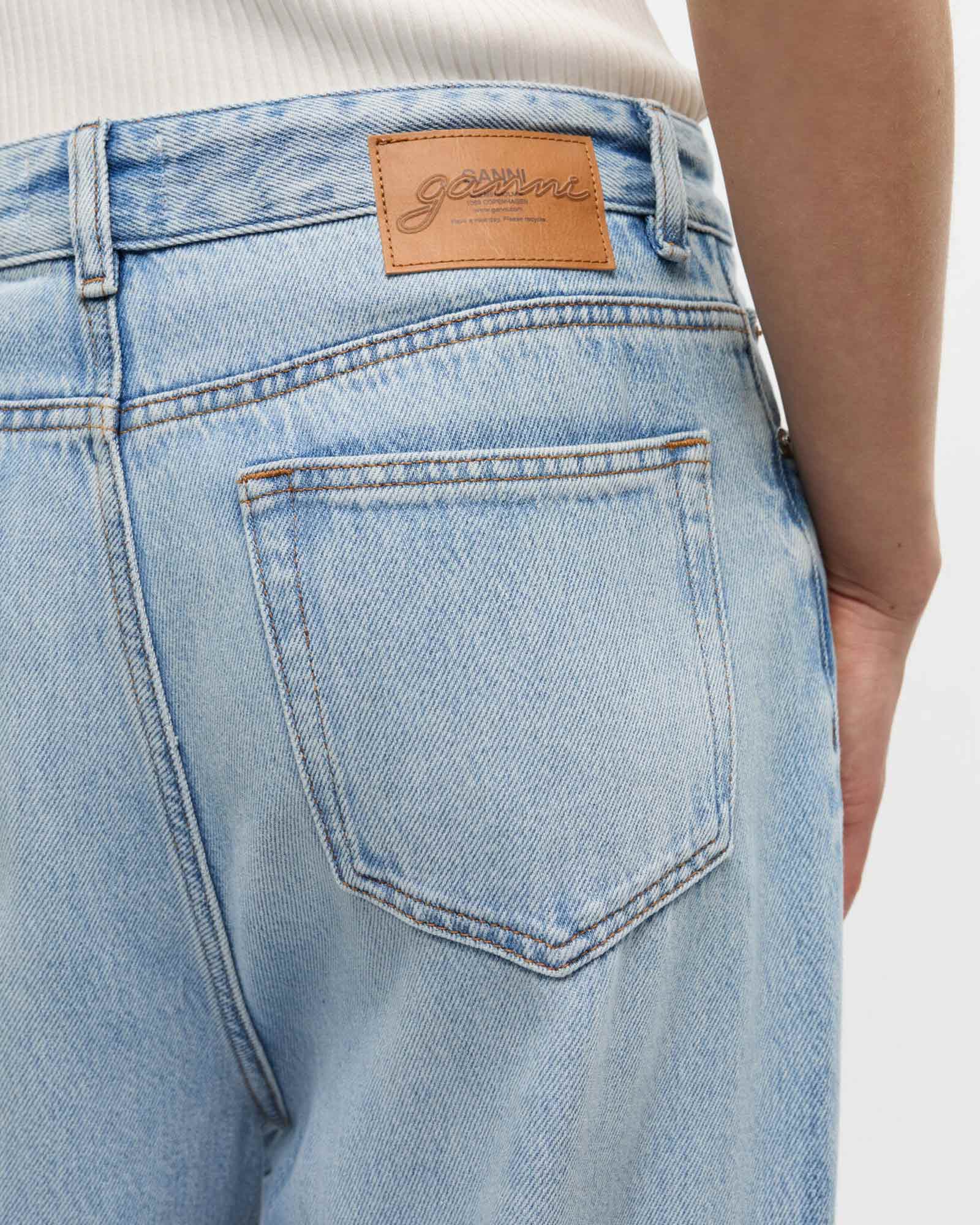 GANNI・ガニー - デニムパンツ SOFT RIGID DENIM BAGGY JEANS / LIGHTBLUE