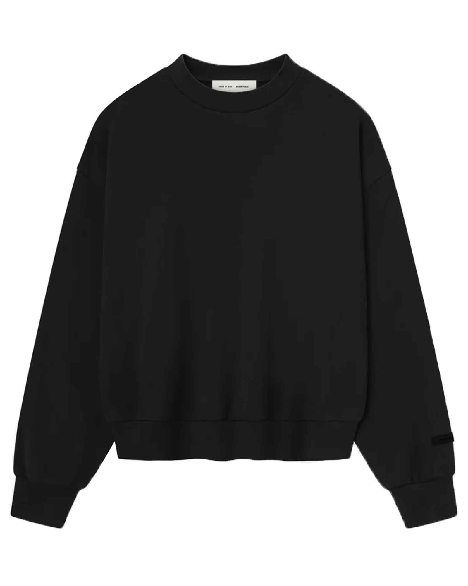 ESSENTIALS・エッセンシャルズ - スウェット CLASSIC FIT FLEECE CREWNECK  / JET BLACK