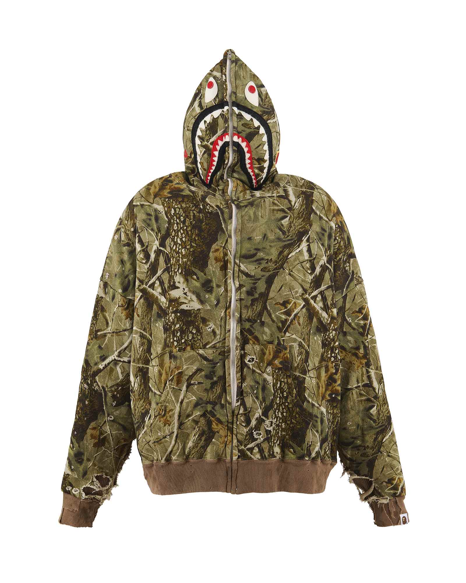 ©SAINT M××××××・セントマイケル - トップス BAPE_ZIP HOODIE/SAHARK / CAMO