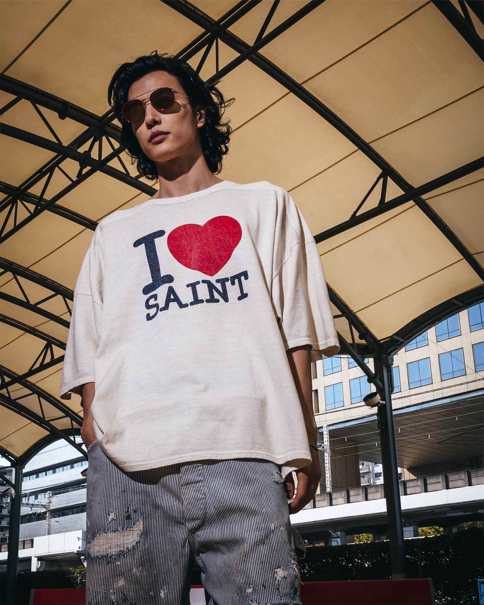 SAINT M×××××× (セントマイケル) SS26 SS T-SHIRT/FOOTBALL/WHITE