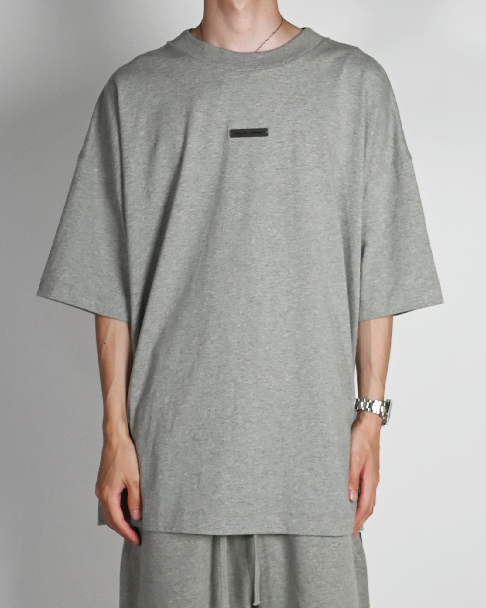 ESSENTIALS・essentials -  CLASSIC FIT T-SHIRT / CONCRETE HEATHER