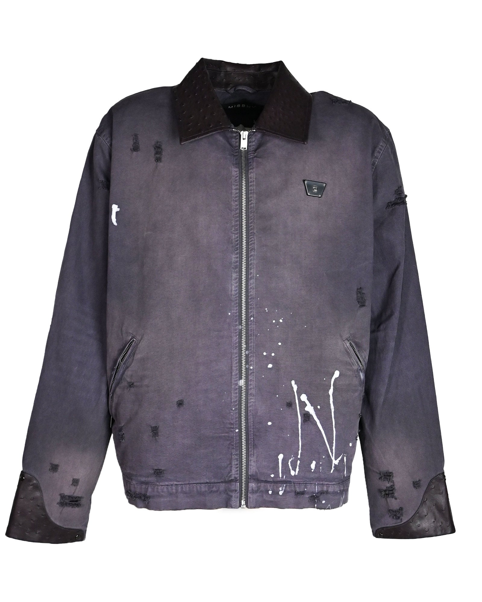 1997 PAINT SPLATTER CANVAS WORK JACKET UNISEX / GRAPHITE