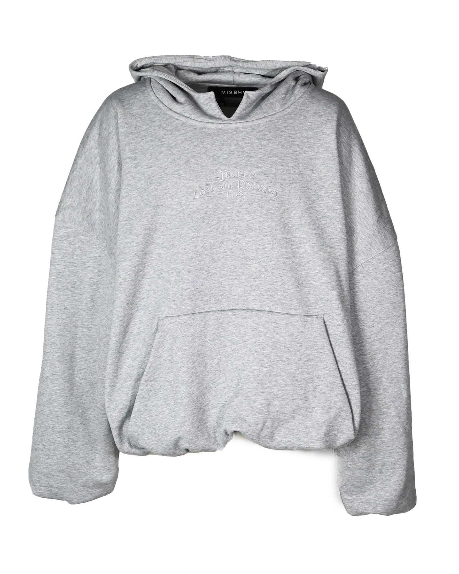 INFLATED HEATHER GREY HOODIE UNISEX / HEATHER GREY