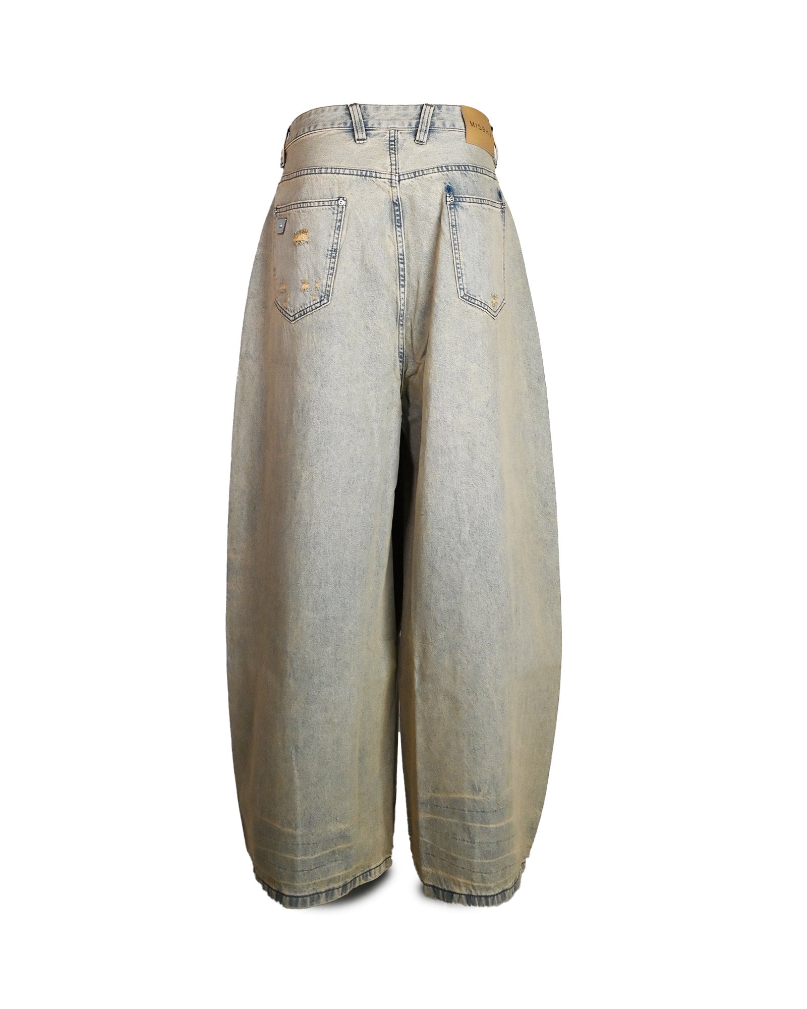 MISBHV・ミスビヘイブ - デニムパンツ SAND WASHED BALLOON DENIM TROUSERS UNISEX / SAND WASHED