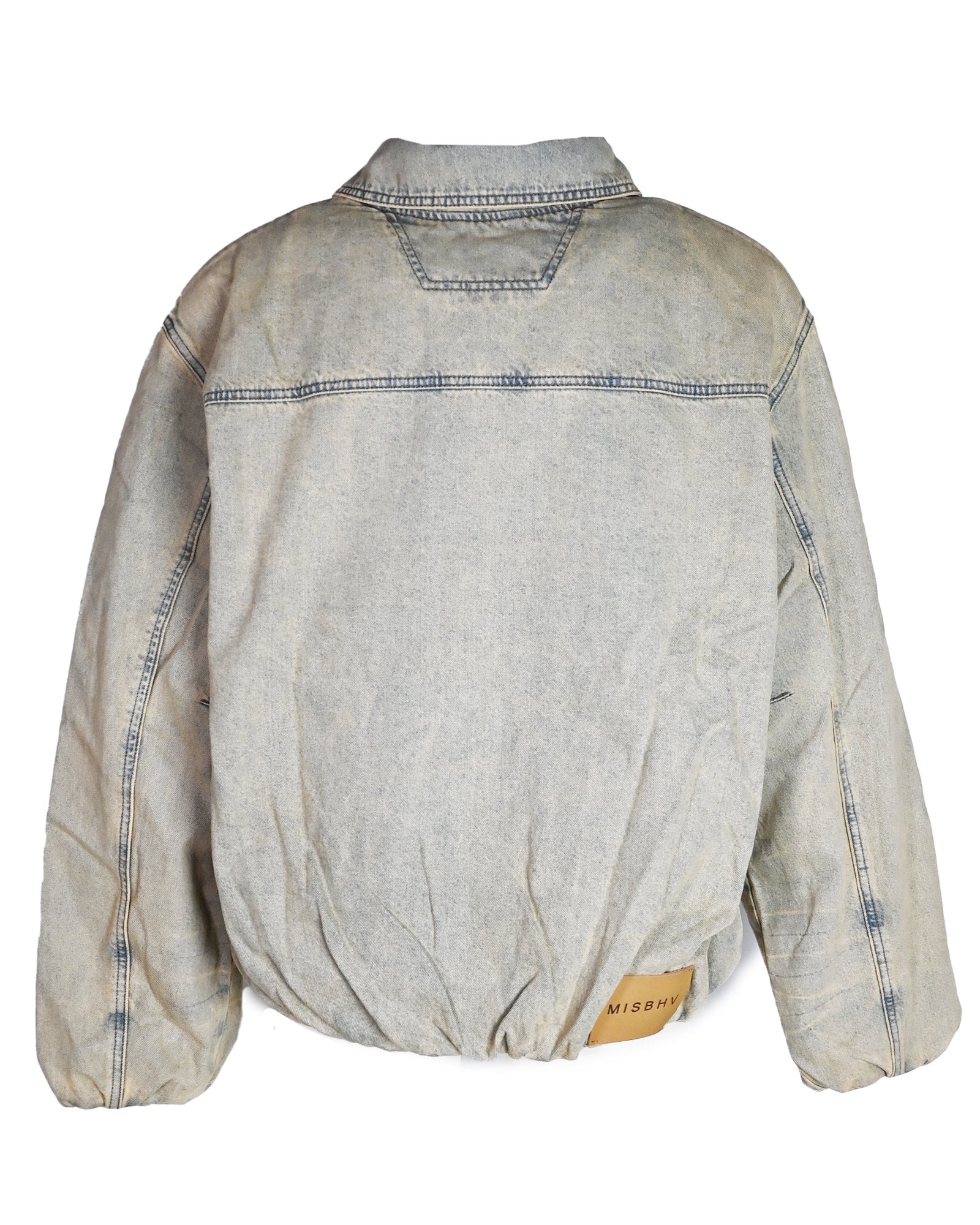 MISBHV・ミスビヘイブ -  SAND WASHED BOMBER DENIM JACKET UNISEX / SAND WASHED