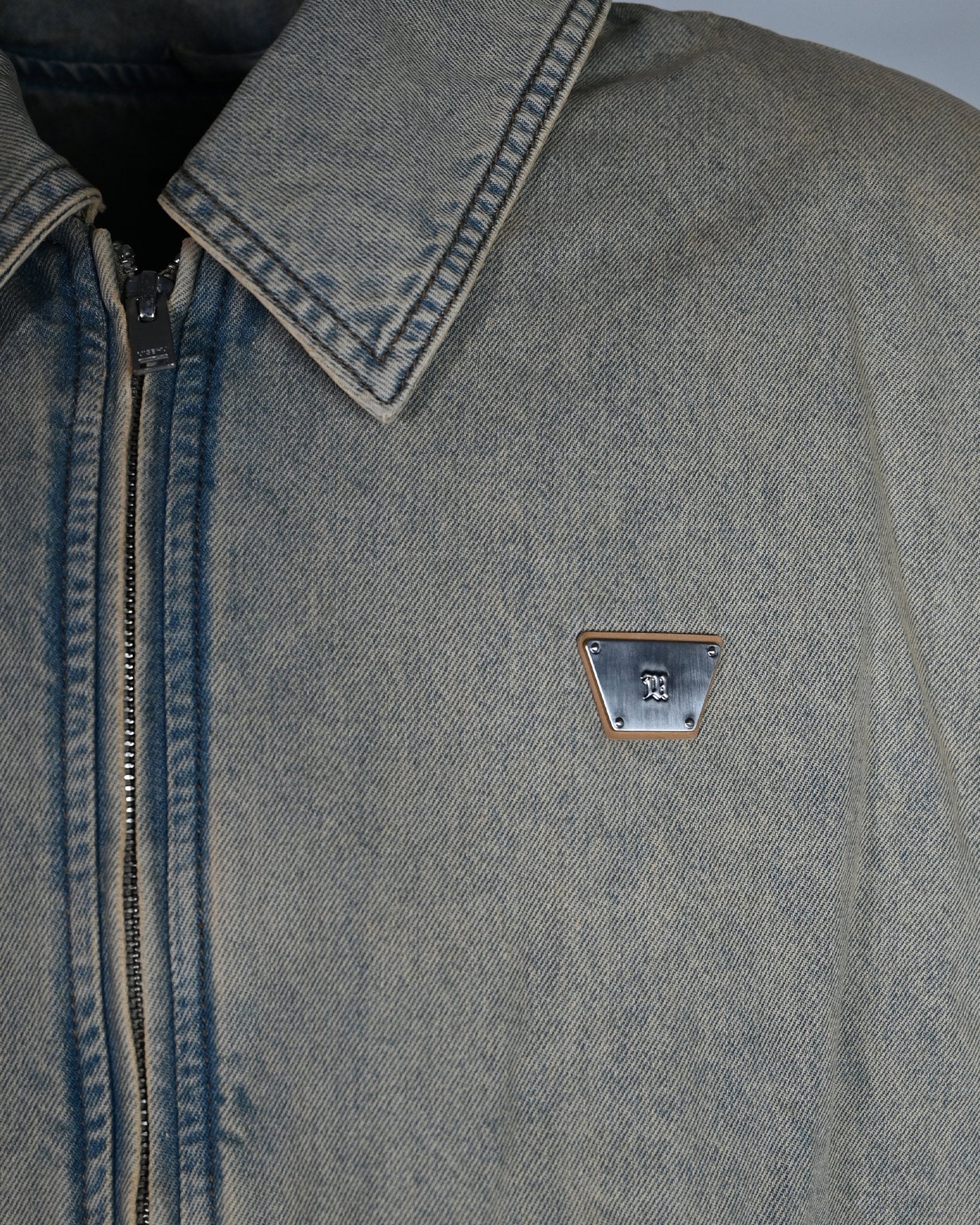MISBHV・ミスビヘイブ -  SAND WASHED BOMBER DENIM JACKET UNISEX / SAND WASHED