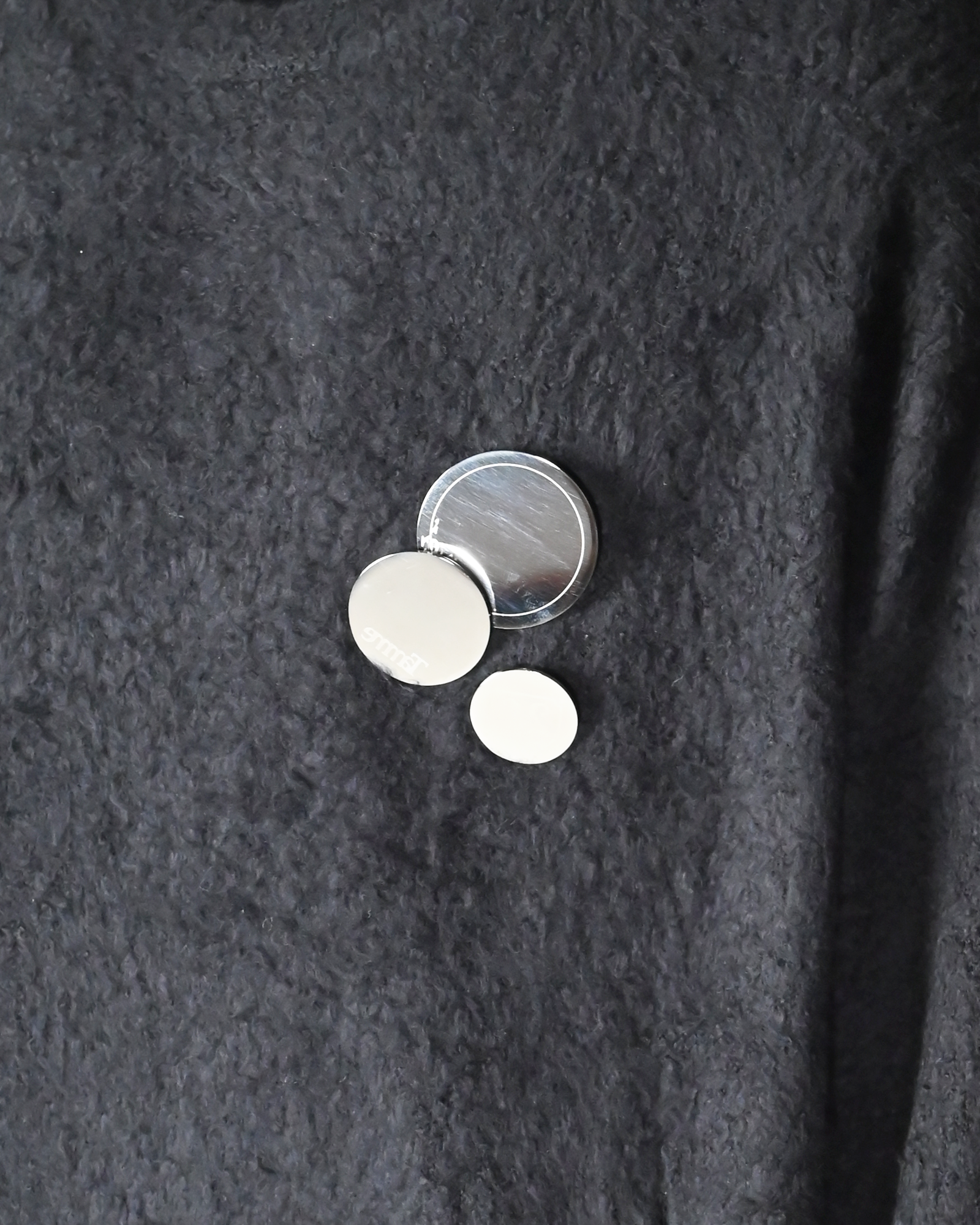 Tamme・タム - ニット・セーター HEM-SLIT KNIT PULLOVER / BLACK