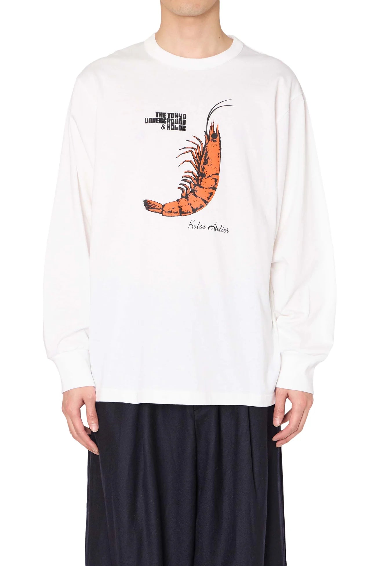 kolor・カラー - スウェット 26WCM-T11205 / WHITE
