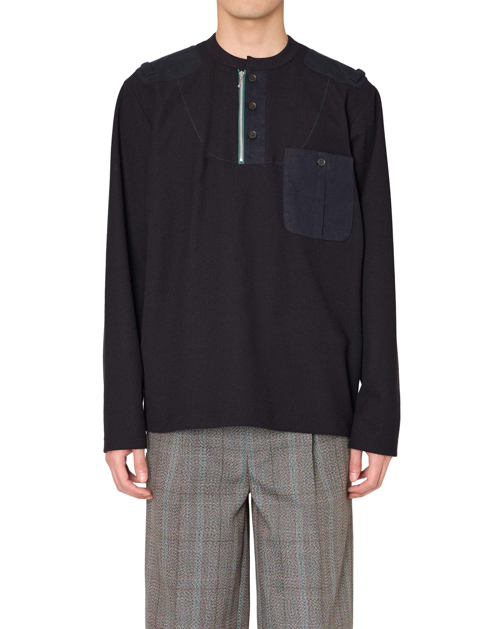 kolor・カラー - L/S Tシャツ 26WCM-T13207 TOPS / BLACK