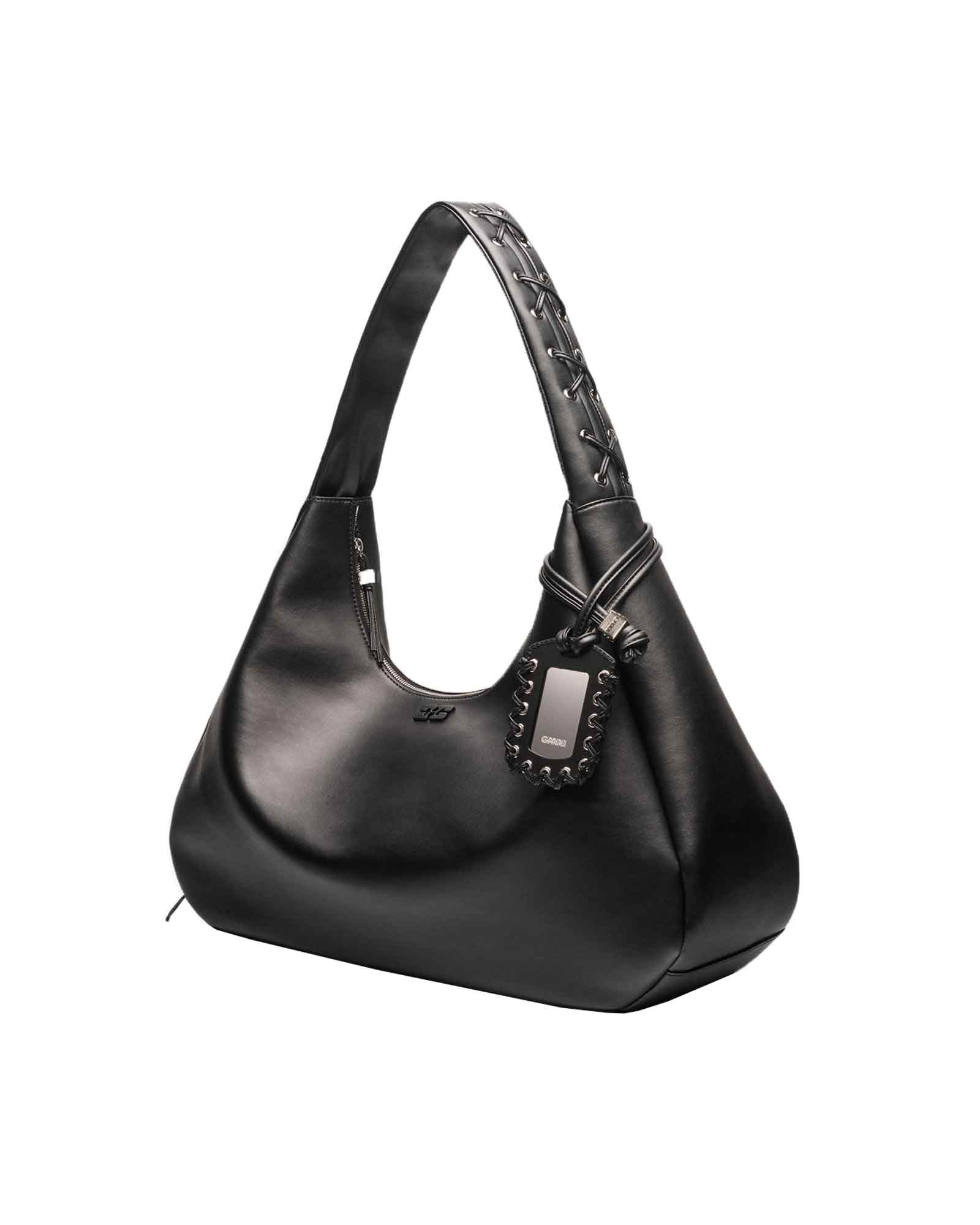 GANNI・ガニー - ショルダーバッグ GANNI BOU BAG HOBO XXL / BLACK