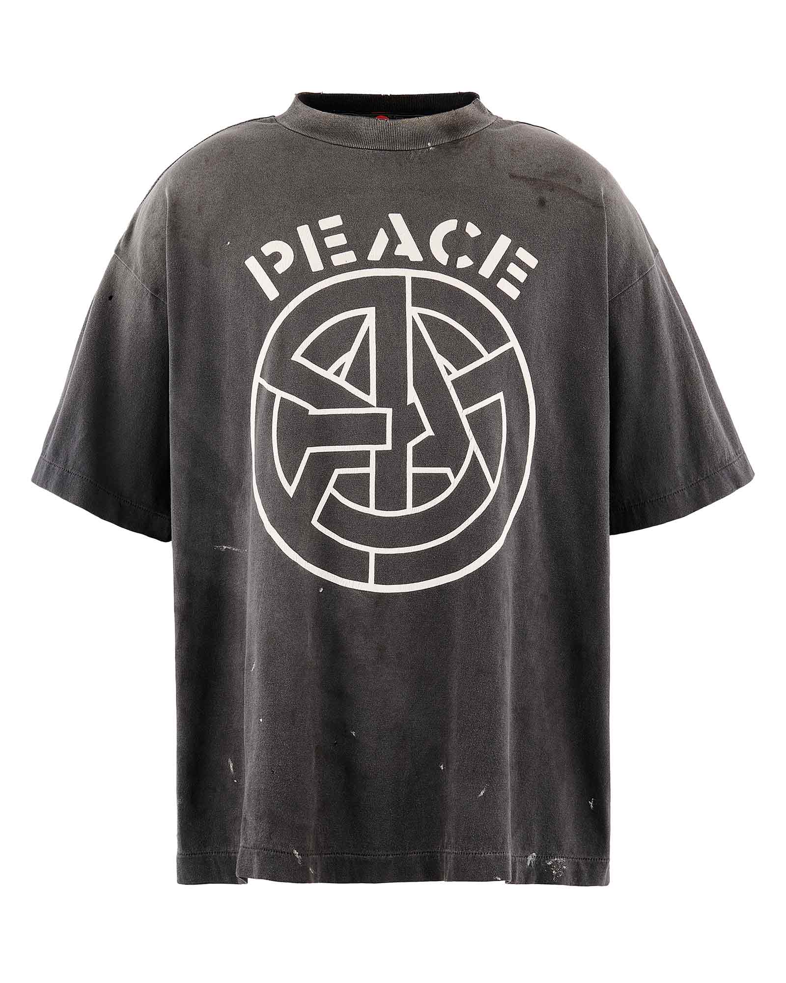BKM_SS T-SHIRT/PEACE / BLACK