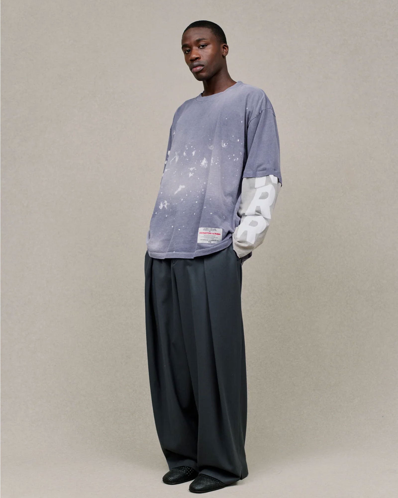 RRR123・リヴィントン ロイ レビス - L/S Tシャツ CAPERNUAM LONGSLEEVE / PURPLE