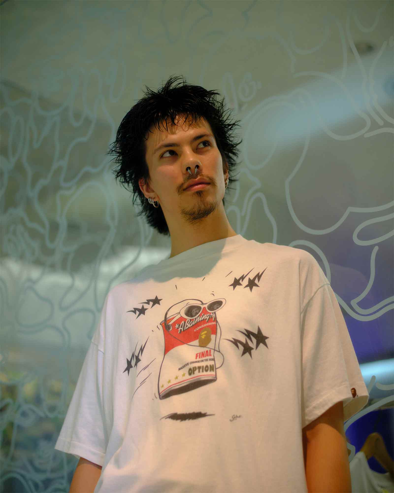 ©SAINT M××××××・セントマイケル - Tシャツ・カットソー BAPE_SS T-SHIRT/JUMP / WHITE