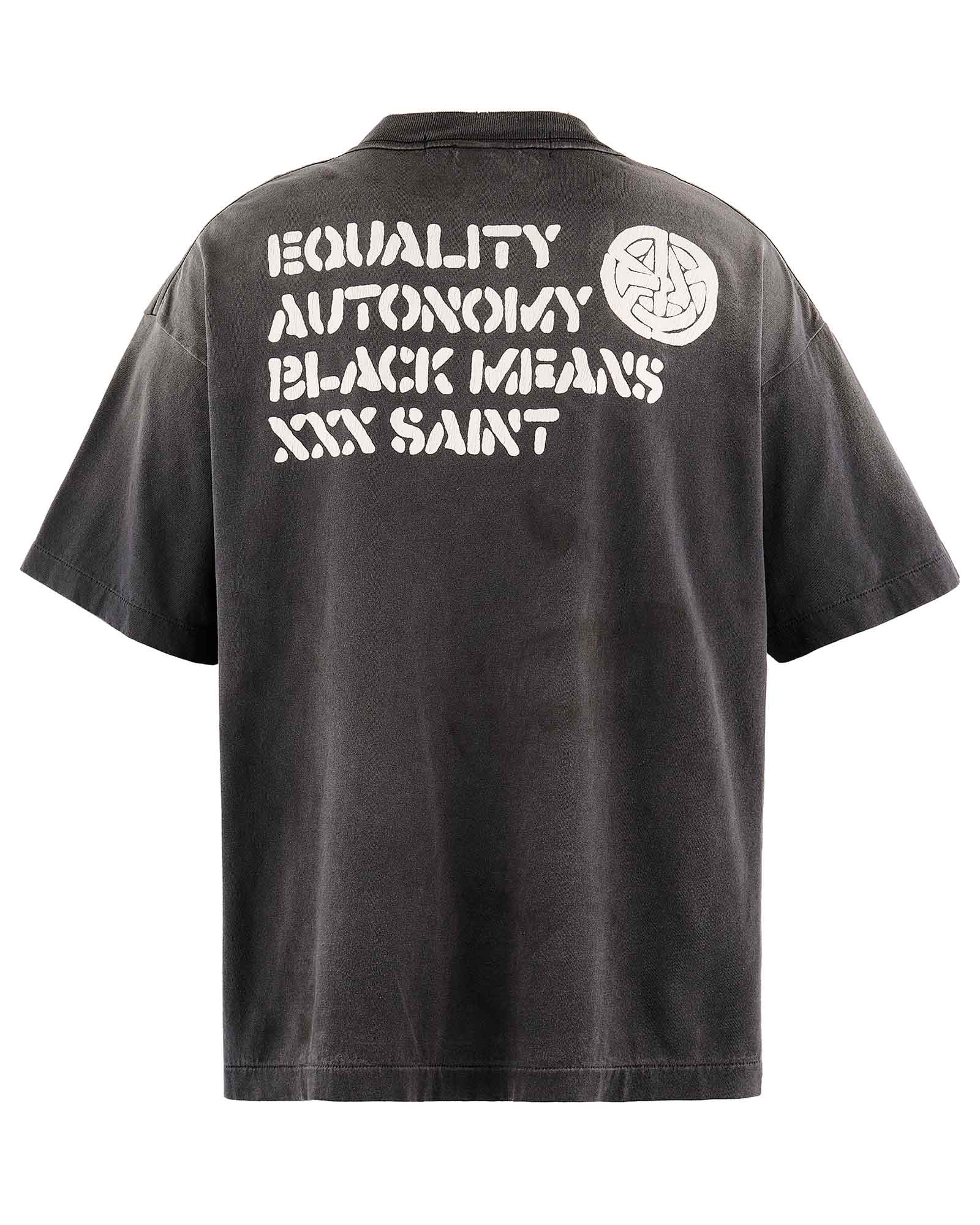 ©SAINT M××××××・セントマイケル - Tシャツ・カットソー BKM_SS T-SHIRT/PEACE / BLACK