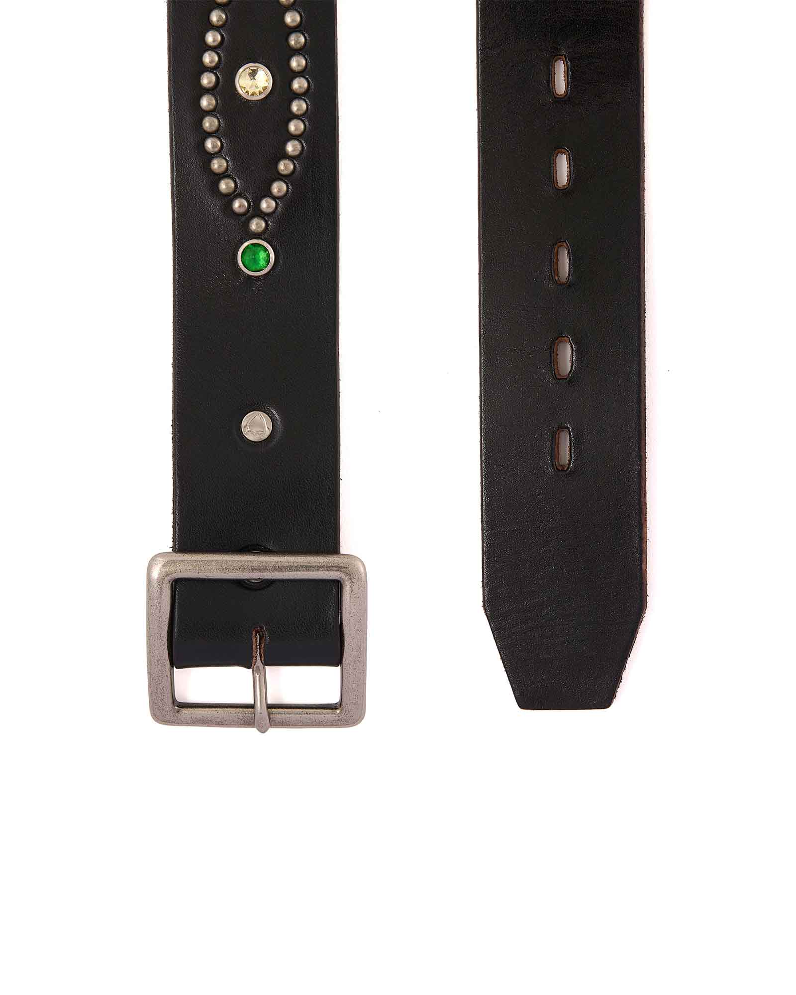 SAINT M×××××× (セントマイケル) SS26 HTC_BELT/RAINBOW STONE/BLACK