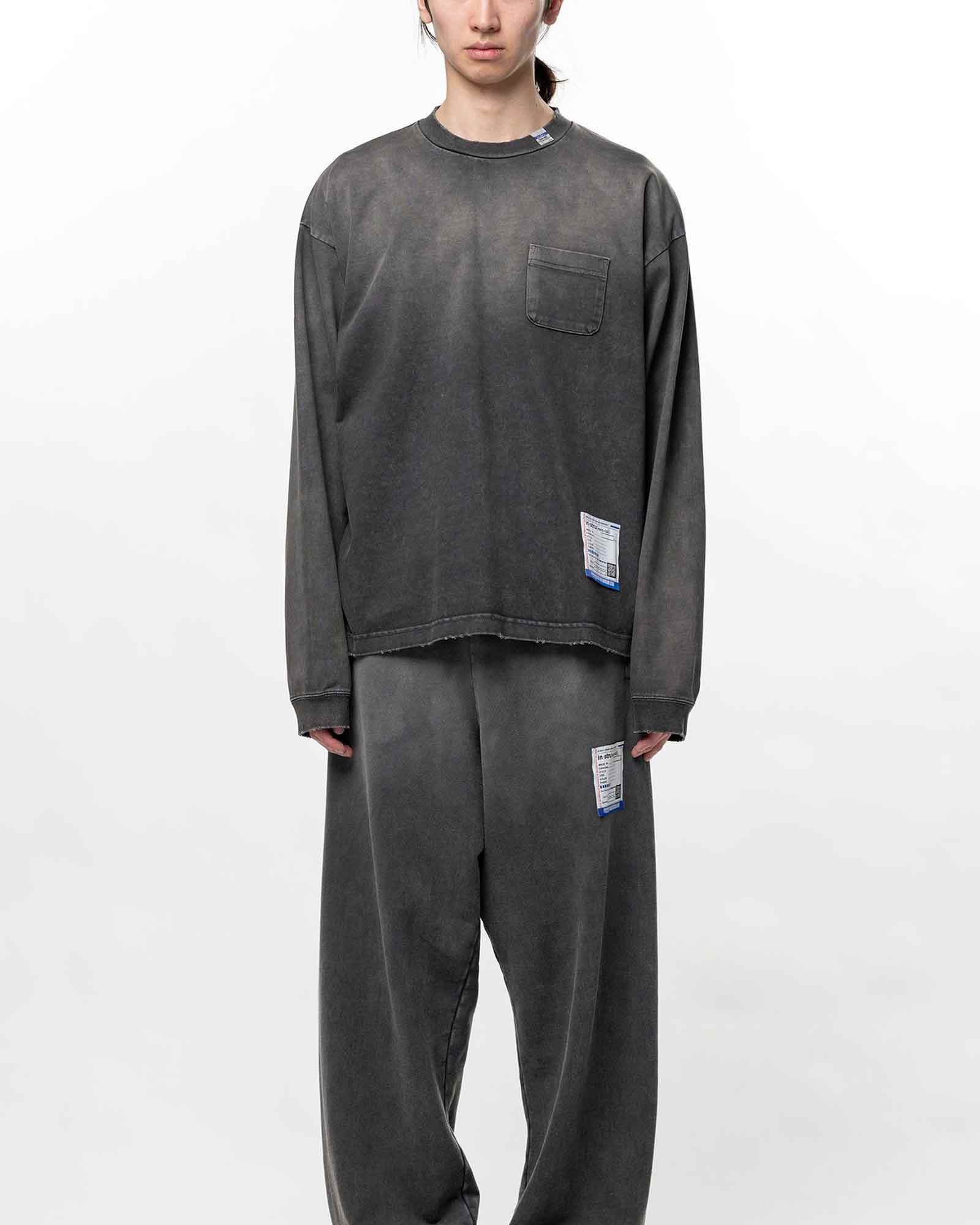 in・stru(men-tal).・イン・ストゥルメンタル - L/S Tシャツ DISTRESSED LONG SLEEVE T-SHIRTS / BLACK