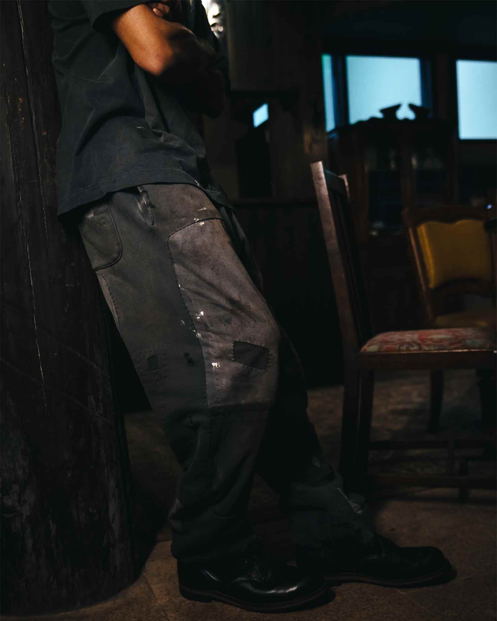 ©SAINT M××××××・セントマイケル - スウェットパンツ SWEAT PANTS/DOUBLE FACE / BLACK