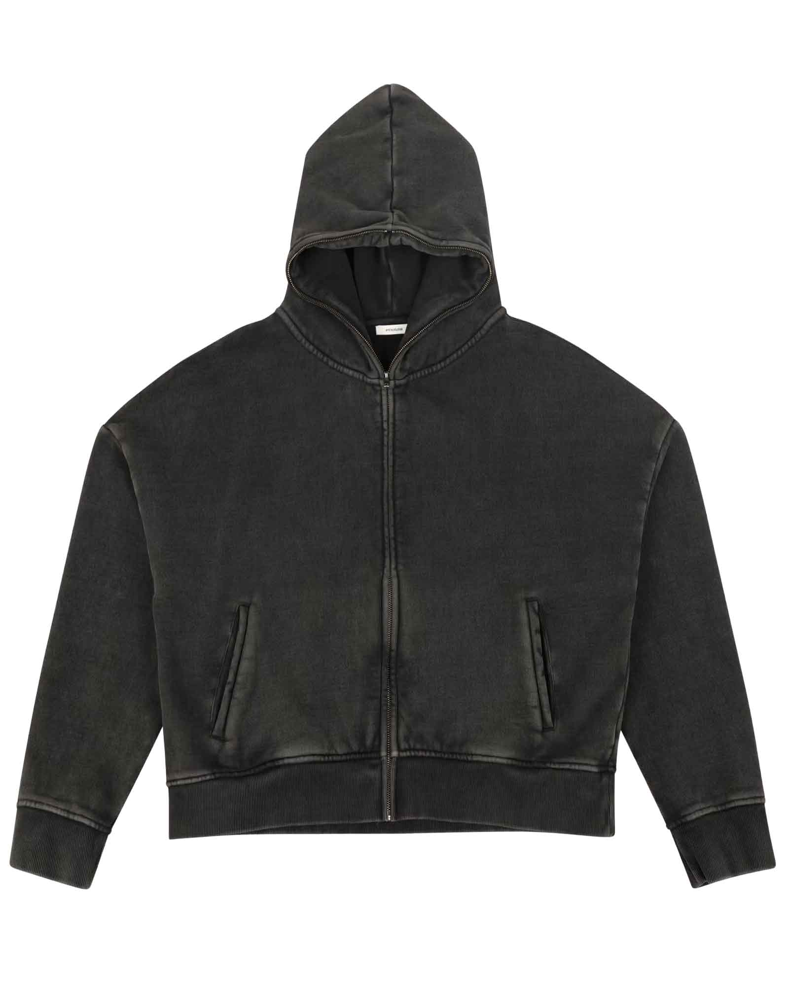 Entire studios・エンタイアスタジオ - トップス ETERNAL ZIP / WASHED BLACK