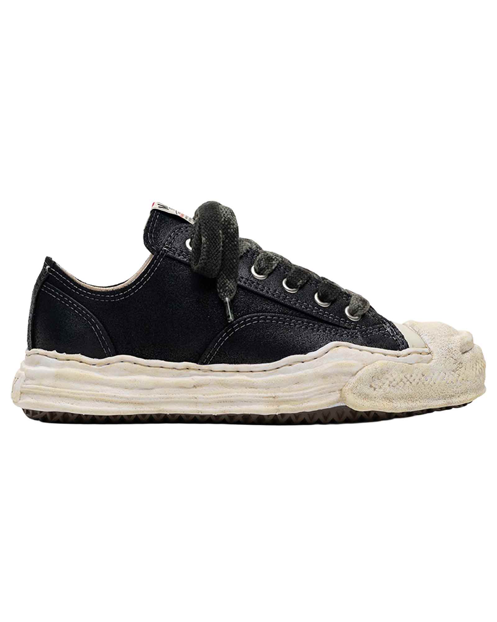 MIHARA YASUHIRO・ミハラヤスヒロ - ローカットスニーカー HANK WAXED SUEDE LOW-TOP SNEAKERS / BLACK