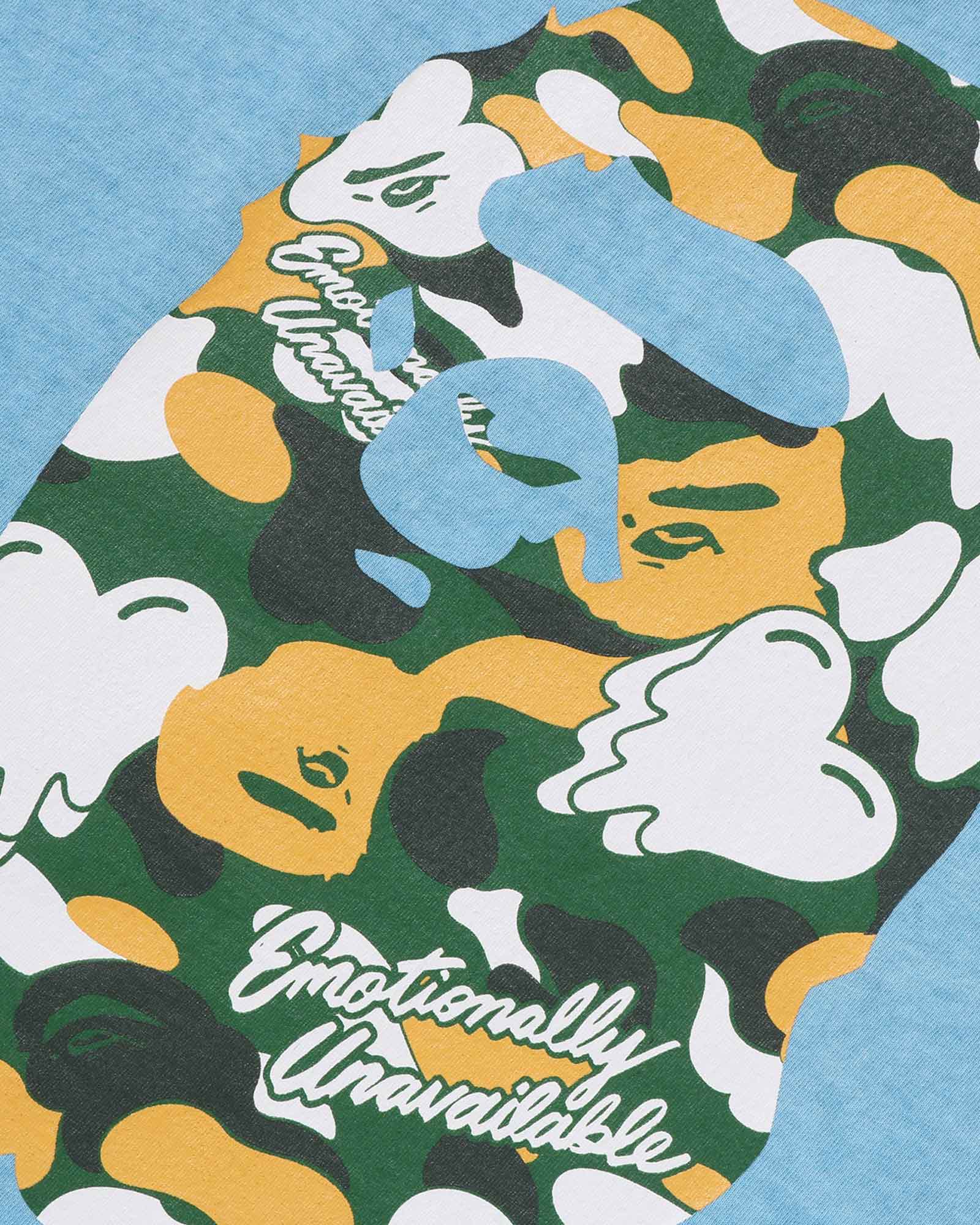 EMOTIONALLY UNAVAILABLE・エモーショナリー アンアベイラブル - Tシャツ・カットソー EU APE SS TEE  / BLUE