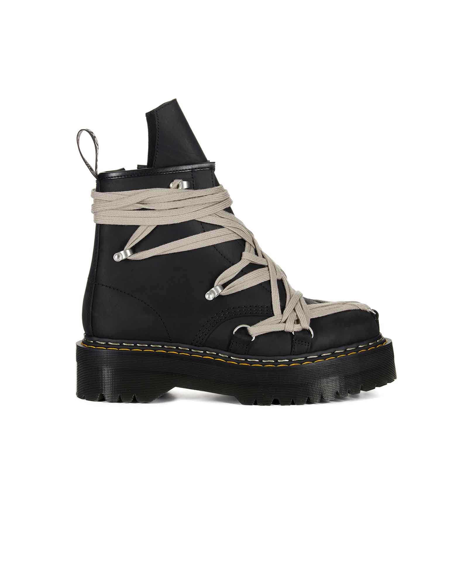 RICK OWENS・リック オウエンス - ブーツ 1460 QUAD SOLE MEGALACE® BOOT / BLACK