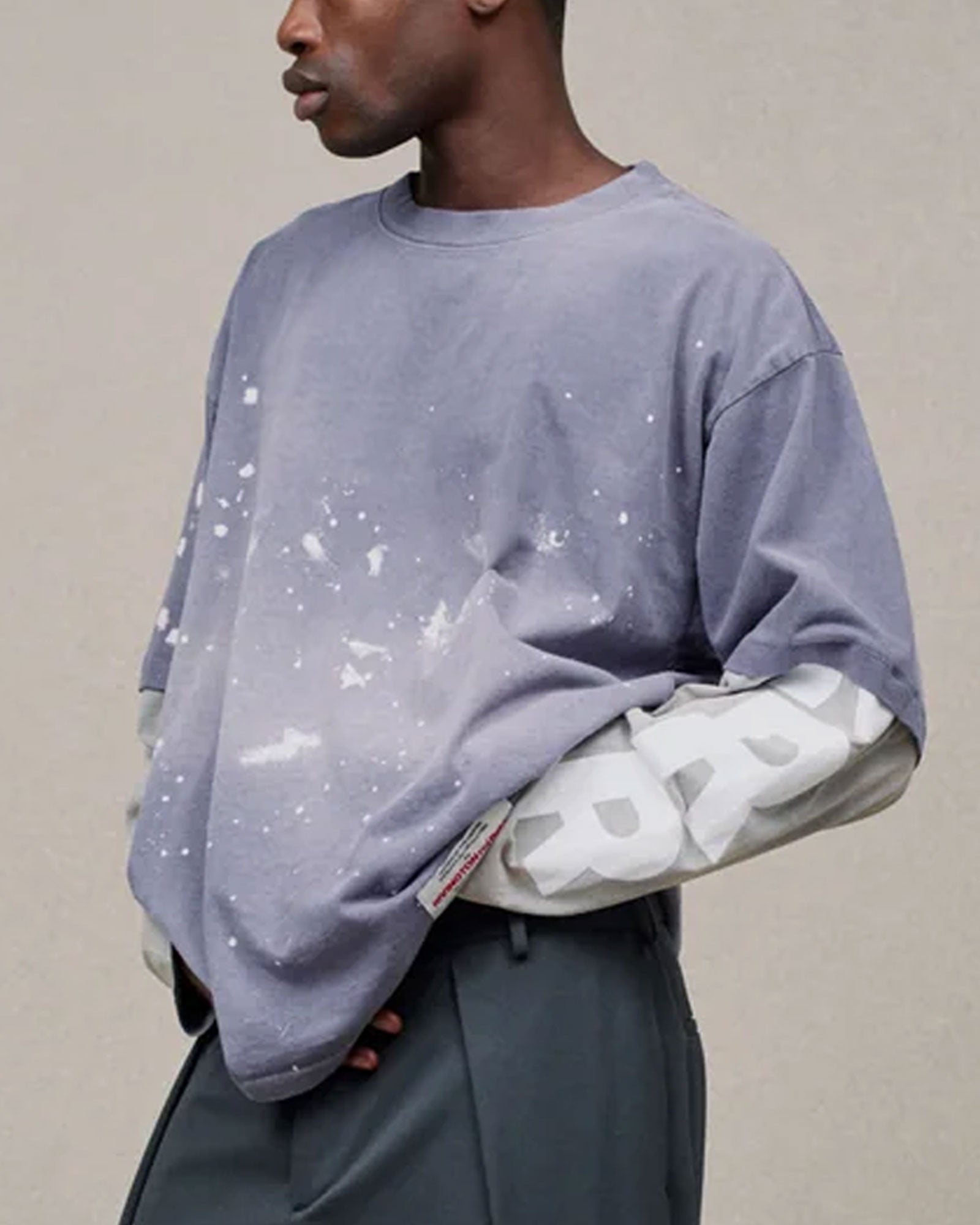 RRR123・リヴィントン ロイ レビス - L/S Tシャツ CAPERNUAM LONGSLEEVE / PURPLE