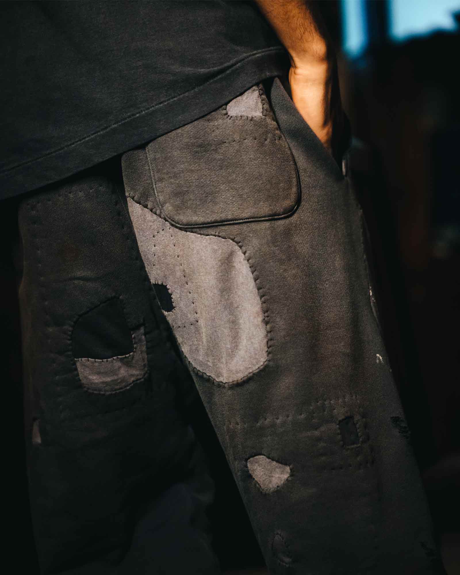 ©SAINT M××××××・セントマイケル - スウェットパンツ SWEAT PANTS/DOUBLE FACE / BLACK