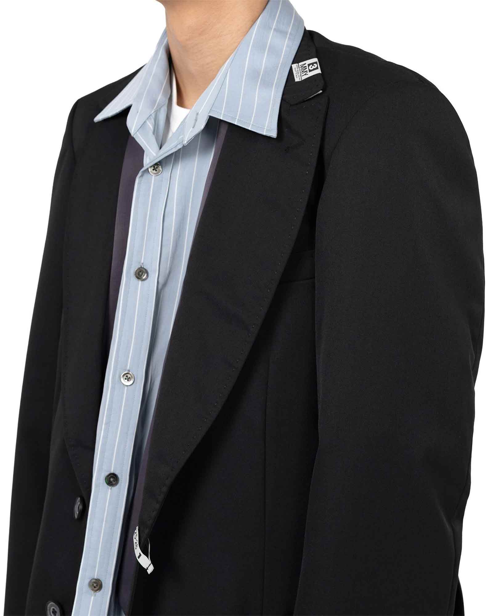 MIHARA YASUHIRO・Yasuhiro Mihara -  LAYERED BLAZER / BLACK
